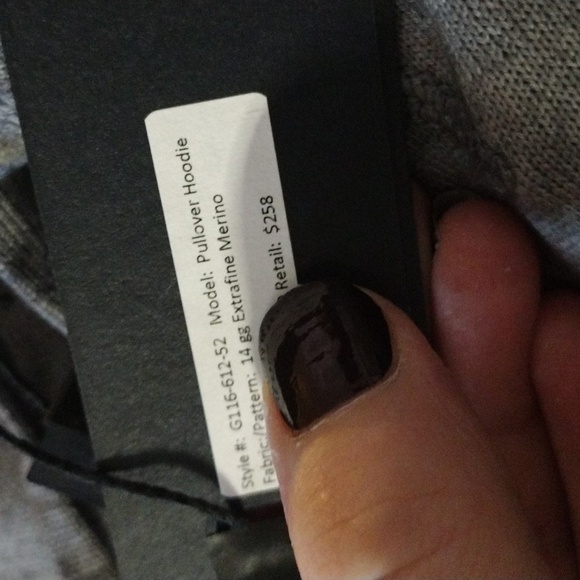 Good Man Brand Extra fine Merino Wool Pullover Hoodie NWT - Picture 11 of 11